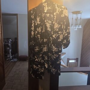 Spiritual Gangster Black and White Floral Jacket